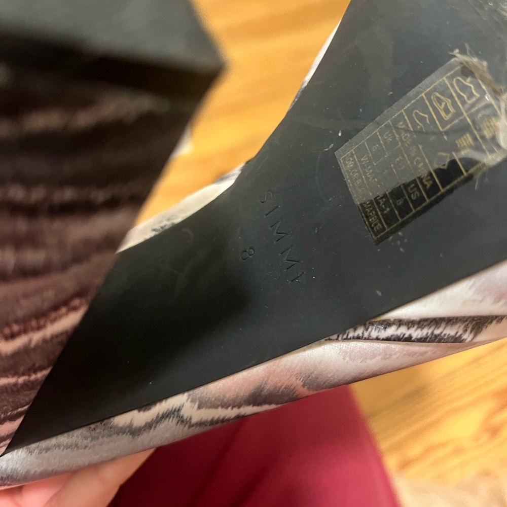 Elegant Patterned Heeled Boots - image 6